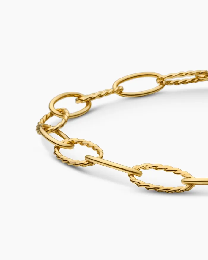Oval Link Bracelet In 18K Yellow Gold 113mm Women David Yurman Chain Oval Link Bracelet In 18K Yellow Gold 113mm Women David Yurman Chain