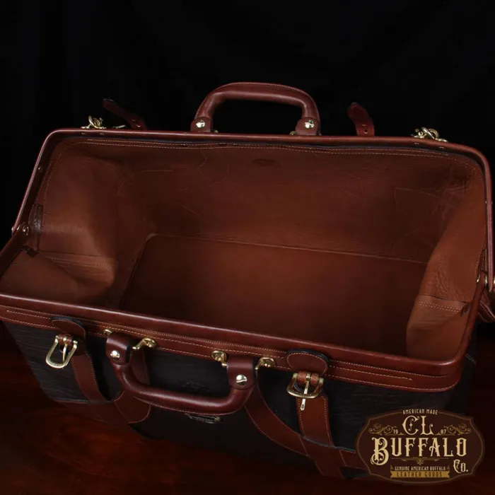 Packs and Bags Men Orvis American Buffalo Travel Grip Bag Tobacco