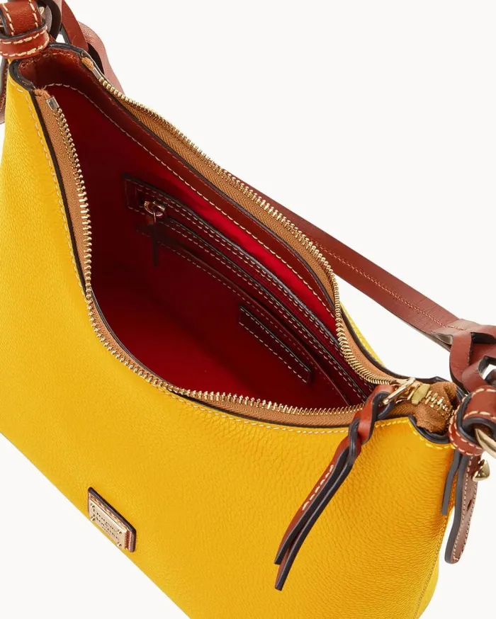 Pebble Grain Bryce Hobo Mustard Women Dooney and Bourke Shoulder Bags Pebble Grain Bryce Hobo Mustard Women Dooney and Bourke Shoulder Bags
