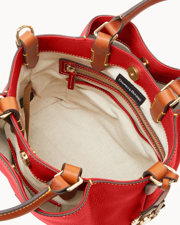 Pebble Grain Small Barlow Red Women Dooney and Bourke Satchels Pebble Grain Small Barlow Red Women Dooney and Bourke Satchels