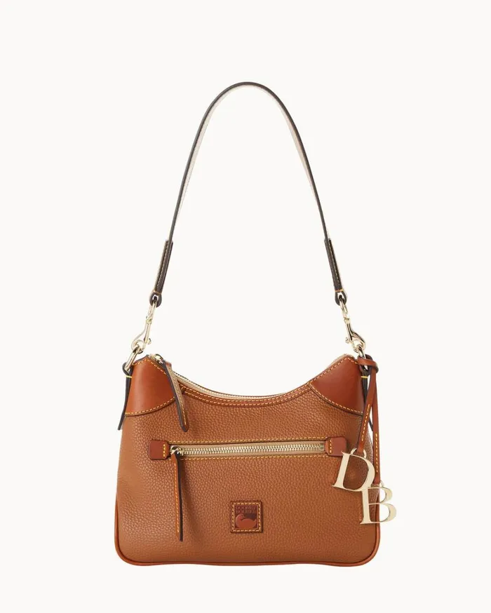 Pebble Grain Small Hobo Caramel Women Dooney and Bourke Mini Bags