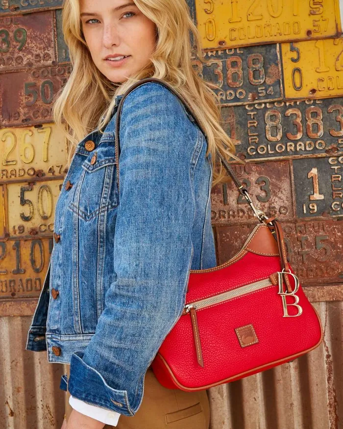 Pebble Grain Small Hobo Caramel Women Dooney and Bourke Mini Bags Pebble Grain Small Hobo Caramel Women Dooney and Bourke Mini Bags