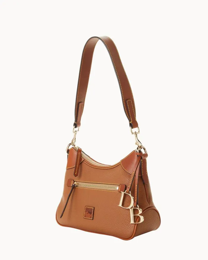 Pebble Grain Small Hobo Caramel Women Dooney and Bourke Mini Bags Pebble Grain Small Hobo Caramel Women Dooney and Bourke Mini Bags