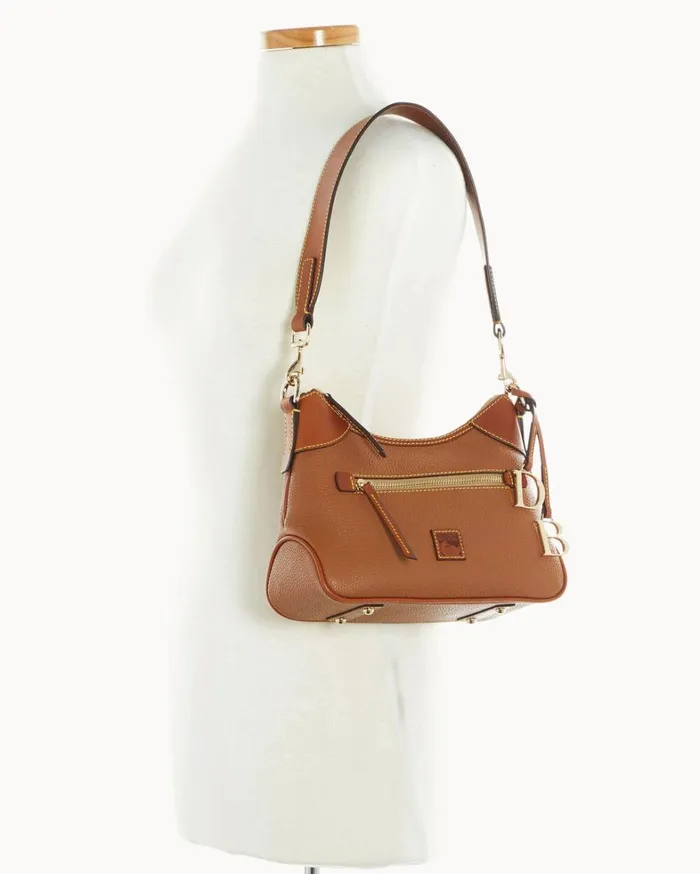 Pebble Grain Small Hobo Caramel Women Dooney and Bourke Mini Bags Pebble Grain Small Hobo Caramel Women Dooney and Bourke Mini Bags