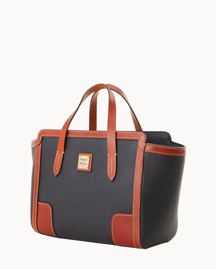 Pebble Grain Small Shopper Black Women Dooney and Bourke Satchels Pebble Grain Small Shopper Black Women Dooney and Bourke Satchels