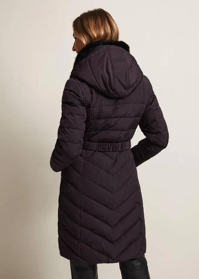 Phase Eight Coats Bobbie Burgundy Puffer Coat Burgundy 8211 Women