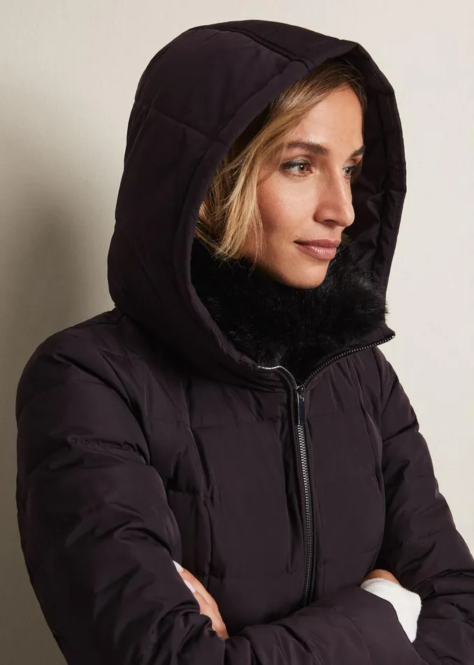 Phase Eight Coats Bobbie Burgundy Puffer Coat Burgundy 8211 Women