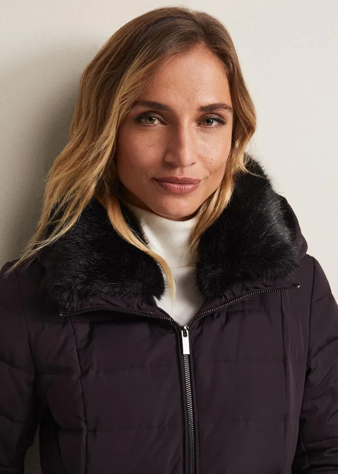 Phase Eight Coats Bobbie Burgundy Puffer Coat Burgundy 8211 Women