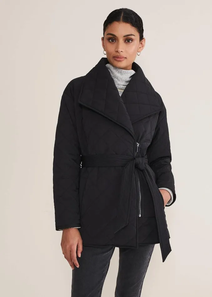 Phase Eight Coats Nila Short Quilted Puffer Black 8211 Women