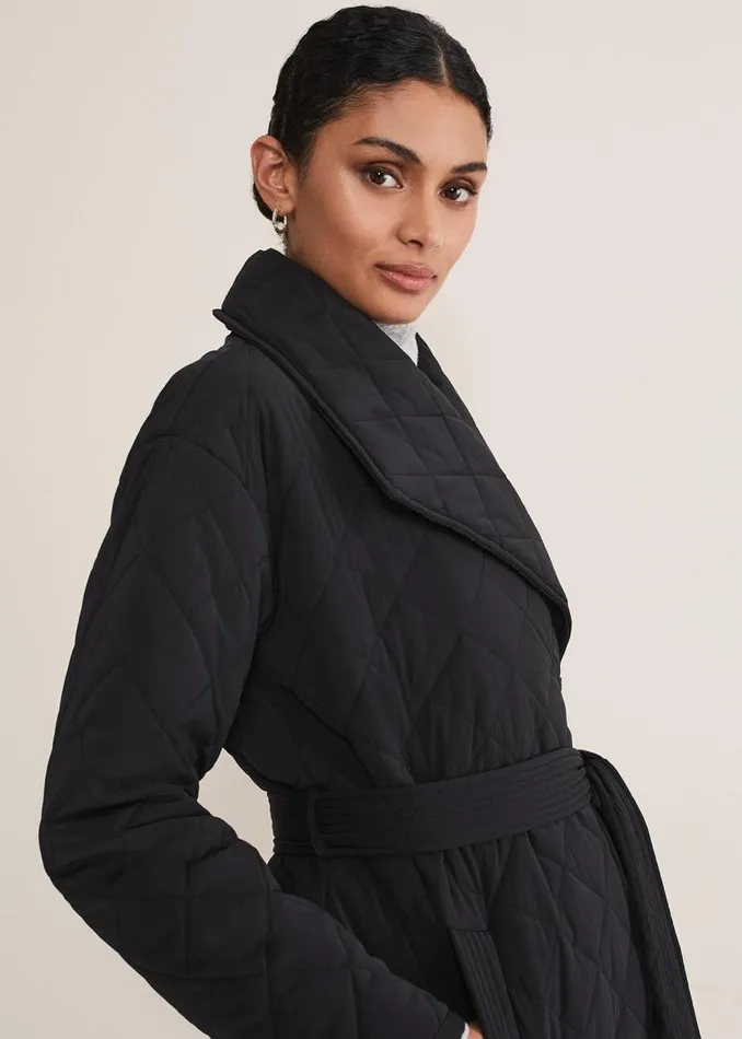 Phase Eight Coats Nila Short Quilted Puffer Black 8211 Women