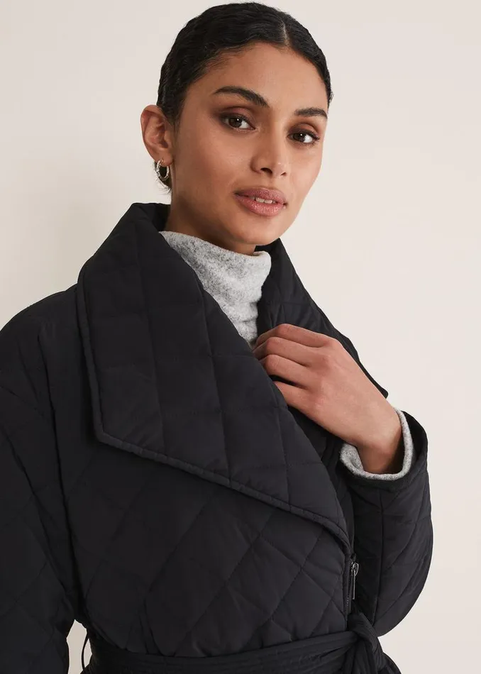 Phase Eight Coats Nila Short Quilted Puffer Black 8211 Women