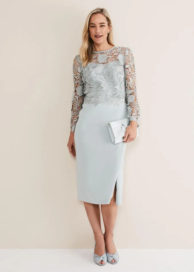Phase Eight Dresses Adeline Double Layer Dress Eau De Nil 8211 Women