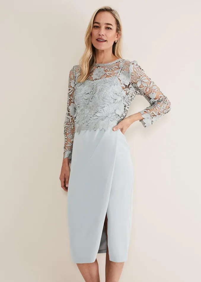 Phase Eight Dresses Adeline Double Layer Dress Eau De Nil 8211 Women