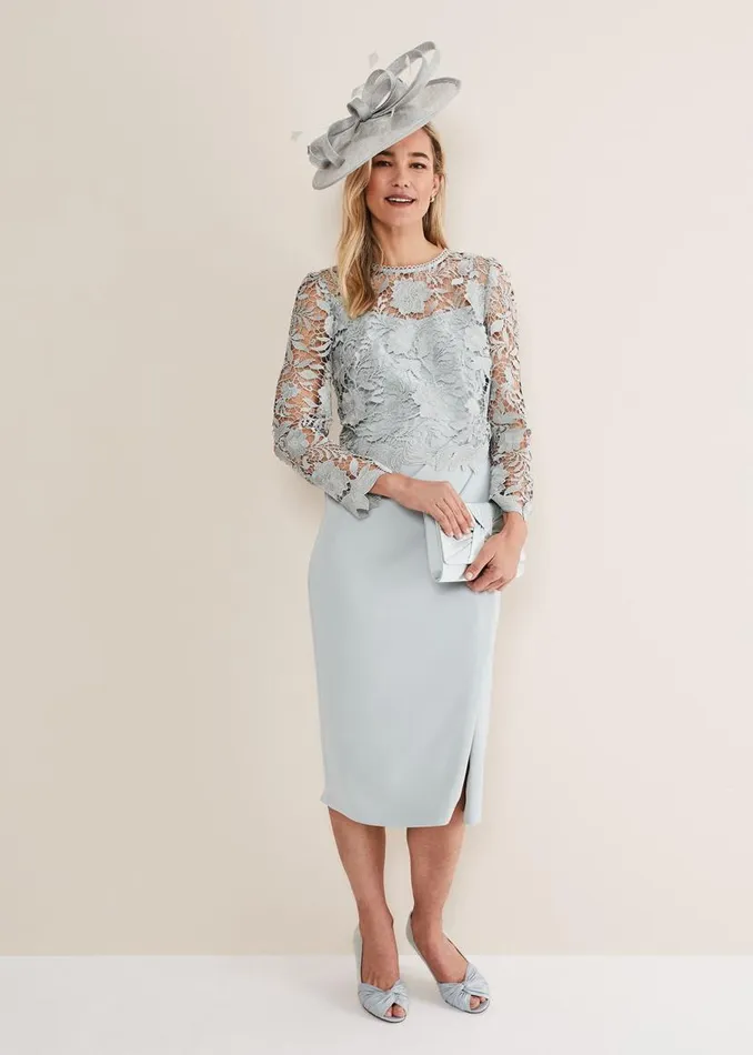 Phase Eight Dresses Adeline Double Layer Dress Eau De Nil 8211 Women