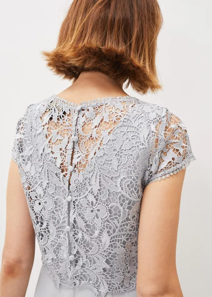 Phase Eight Dresses Alisha Double Layer Lace Peplum Dress Mineral 8211 Women Phase Eight Dresses Alisha Double Layer Lace Peplum Dress Mineral 8211 Women