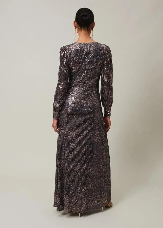 Phase Eight Dresses Amily Sequin Maxi Dress Rose Gold 8211 Women