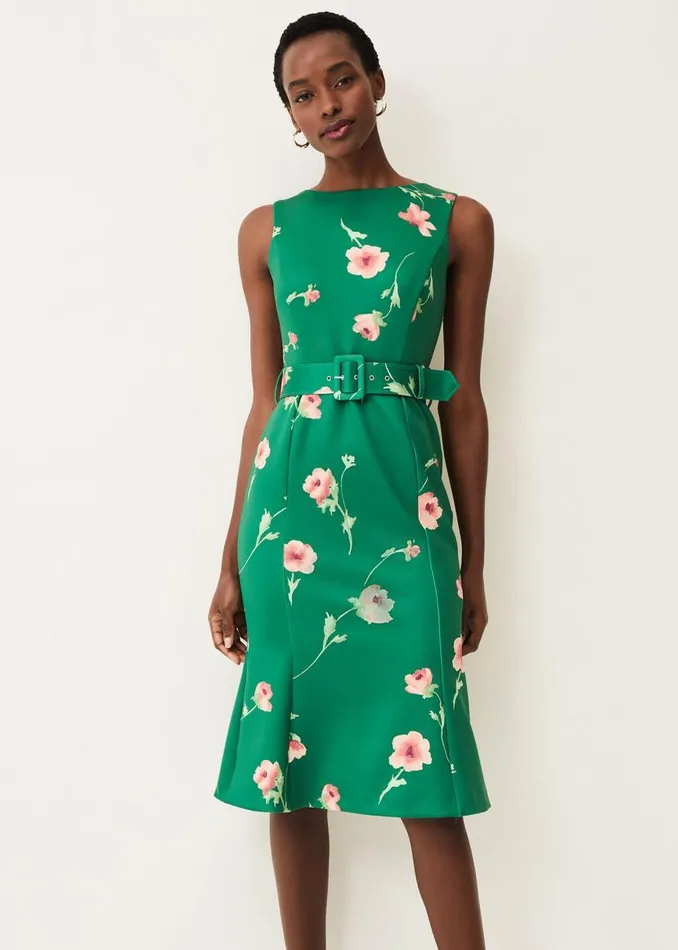 Phase Eight Dresses Anais Scuba Dress Jade 8211 Women