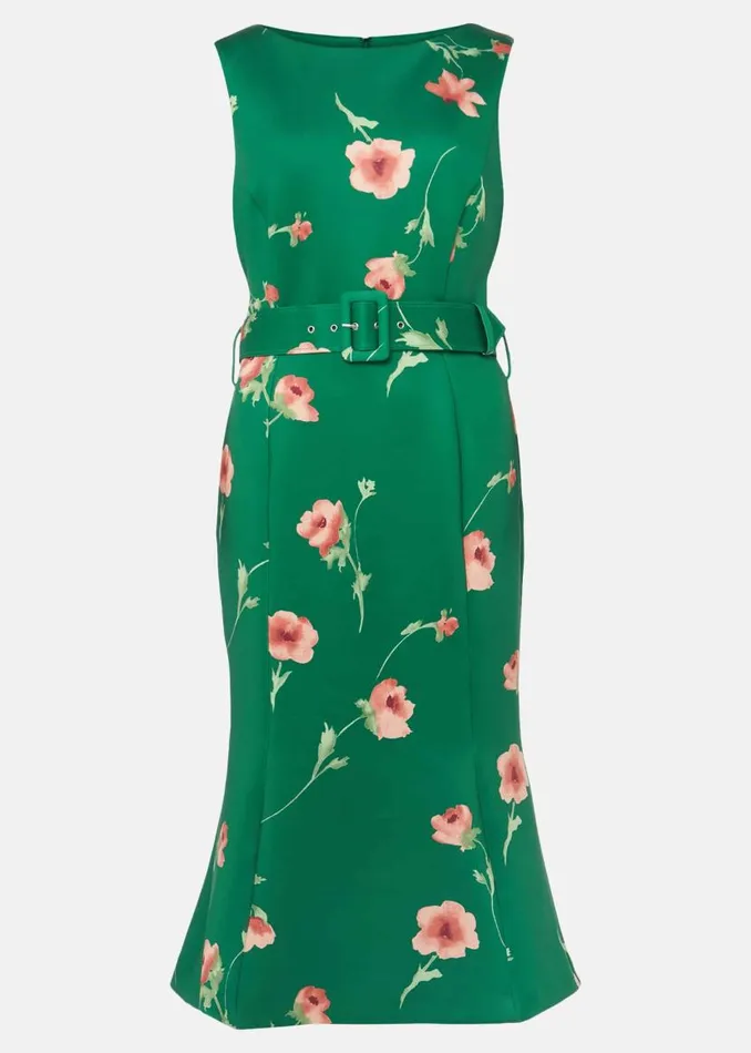 Phase Eight Dresses Anais Scuba Dress Jade 8211 Women