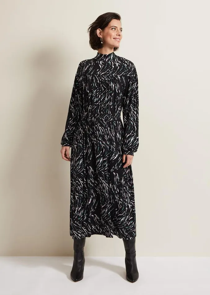 Phase Eight Dresses Anamaria Midi Dress Charcoal Multi 8211 Women