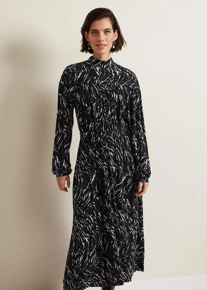 Phase Eight Dresses Anamaria Midi Dress Charcoal Multi 8211 Women