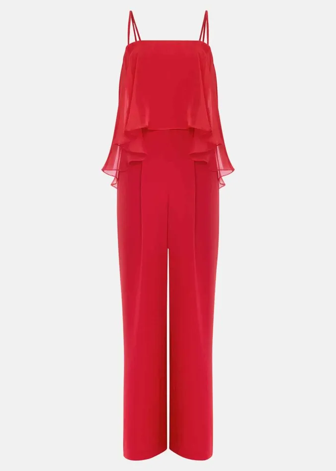 Phase Eight Dresses Anna Red Wide Leg Jumpsuit Fire 8211 Women
