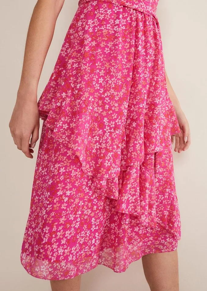 Phase Eight Dresses Breesha Floral Midaxi Dress Pinkmulti 8211 Women