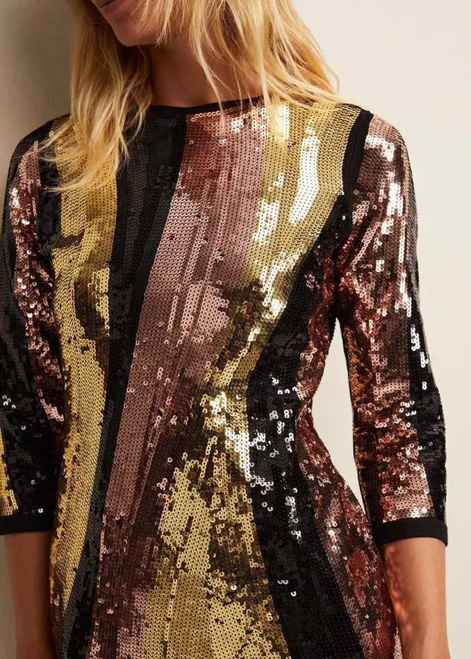 Phase Eight Dresses Cassey Rainbow Wave Sequin Dress Multicoloured 8211 Women Phase Eight Dresses Cassey Rainbow Wave Sequin Dress Multicoloured 8211 Women