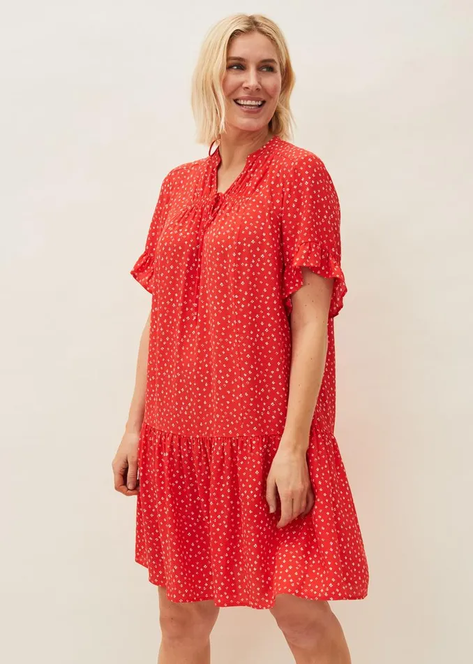 Phase Eight Dresses Cassia Print Swing Dress Red 8211 Women