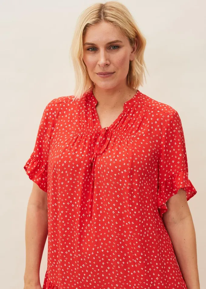 Phase Eight Dresses Cassia Print Swing Dress Red 8211 Women