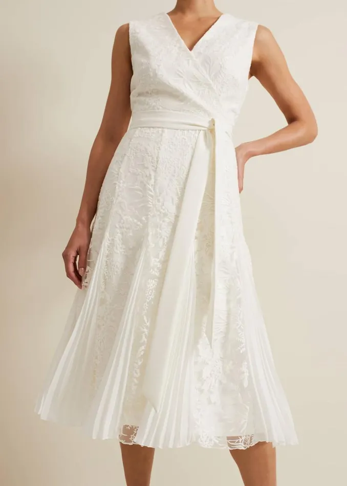 Phase Eight Dresses Caterina Embroidered Flared Wedding Dress Pale Cream 8211 Women Phase Eight Dresses Caterina Embroidered Flared Wedding Dress Pale Cream 8211 Women
