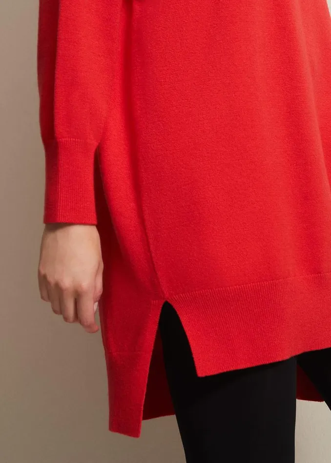 Phase Eight Dresses Cecilia Cowl Neck Jumper Dress Red 8211 Women