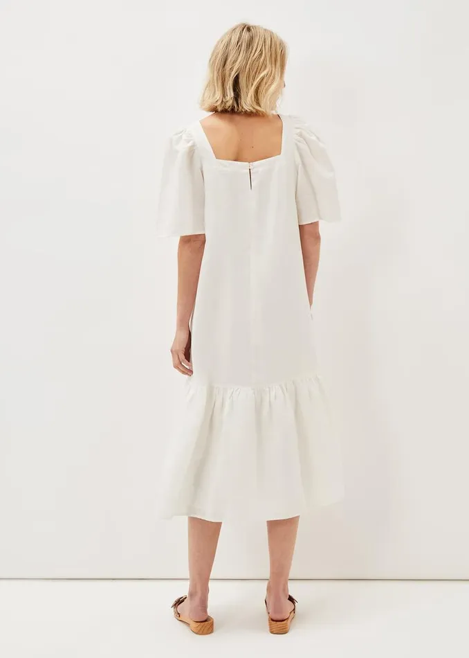 Phase Eight Dresses Claria White Midi Dress White 8211 Women
