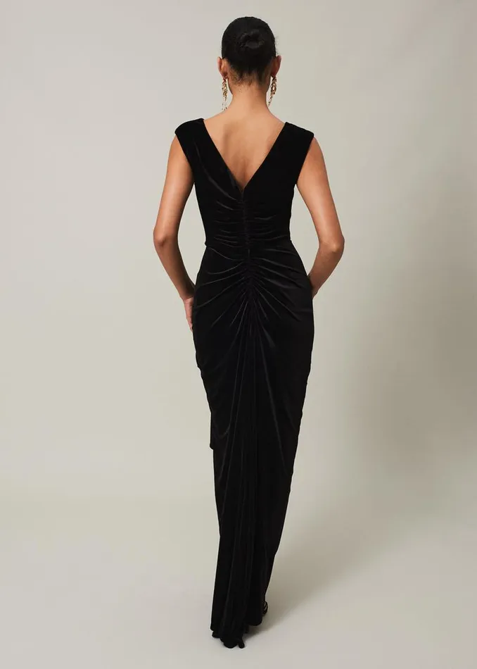 Phase Eight Dresses Donna Velvet Maxi Dress Black 8211 Women