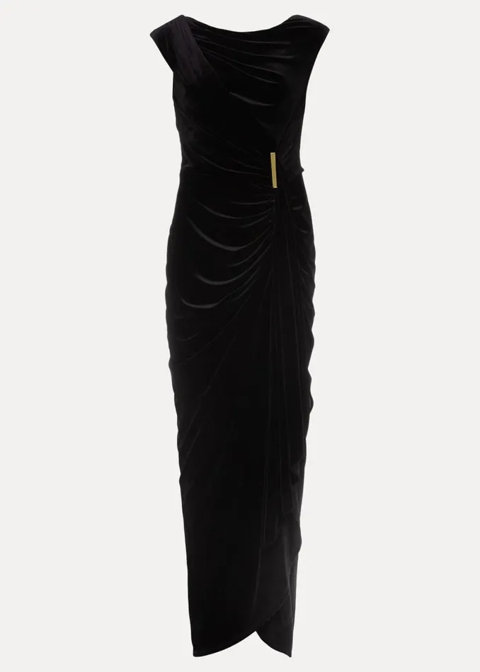 Phase Eight Dresses Donna Velvet Maxi Dress Black 8211 Women
