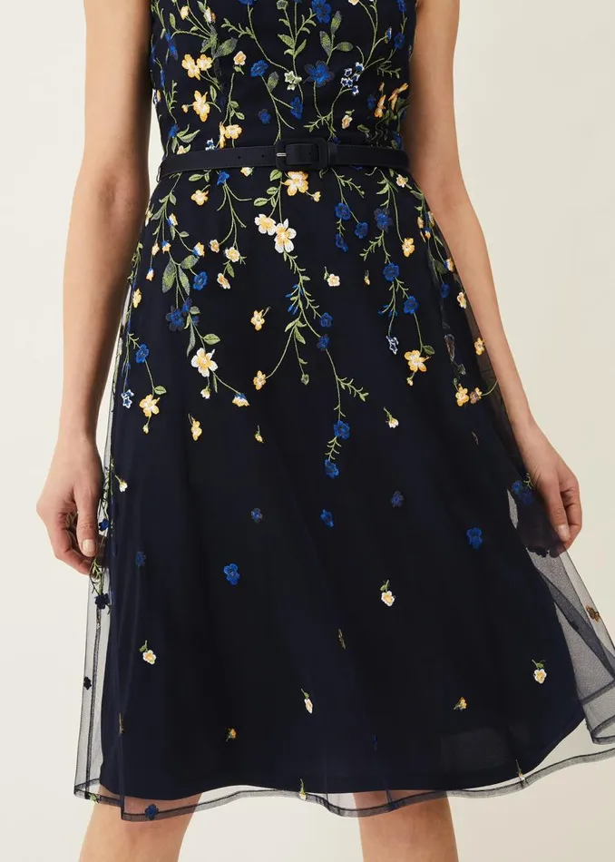 Phase Eight Dresses Esmeralda Embroidered Fit and Flare Dress Navymulti 8211 Women Phase Eight Dresses Esmeralda Embroidered Fit and Flare Dress Navymulti 8211 Women