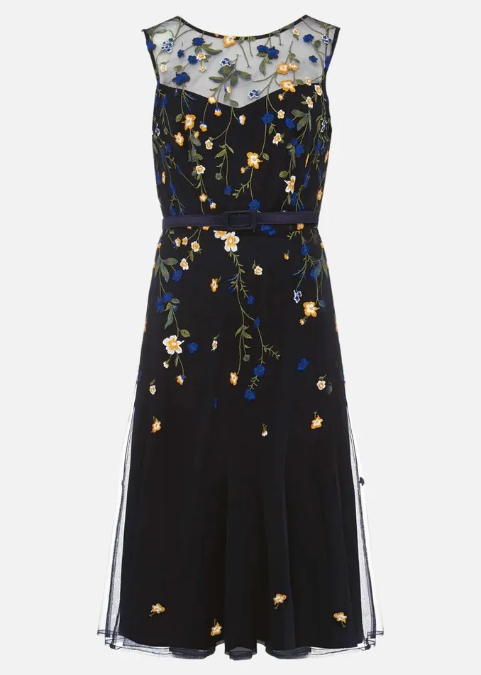 Phase Eight Dresses Esmeralda Embroidered Fit and Flare Dress Navymulti 8211 Women Phase Eight Dresses Esmeralda Embroidered Fit and Flare Dress Navymulti 8211 Women