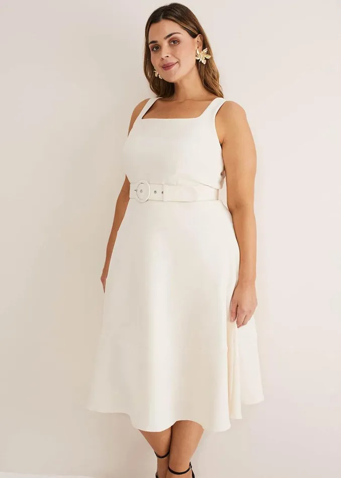 Phase Eight Dresses Ethel Fit And Flare Dress Cream 8211 Women