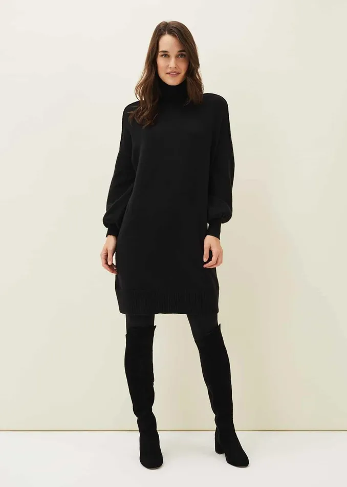 Phase Eight Dresses Eveleen Knit Dress Black 8211 Women