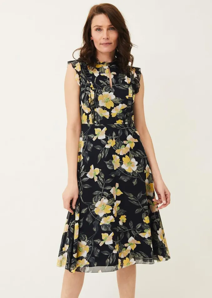 Phase Eight Dresses Evie Floral Dress Navymulti 8211 Women
