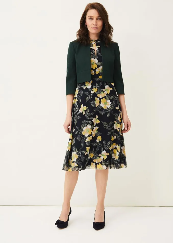 Phase Eight Dresses Evie Floral Dress Navymulti 8211 Women