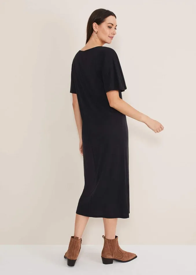 Phase Eight Dresses Haden Side Split Midi Dess Charcoal 8211 Women