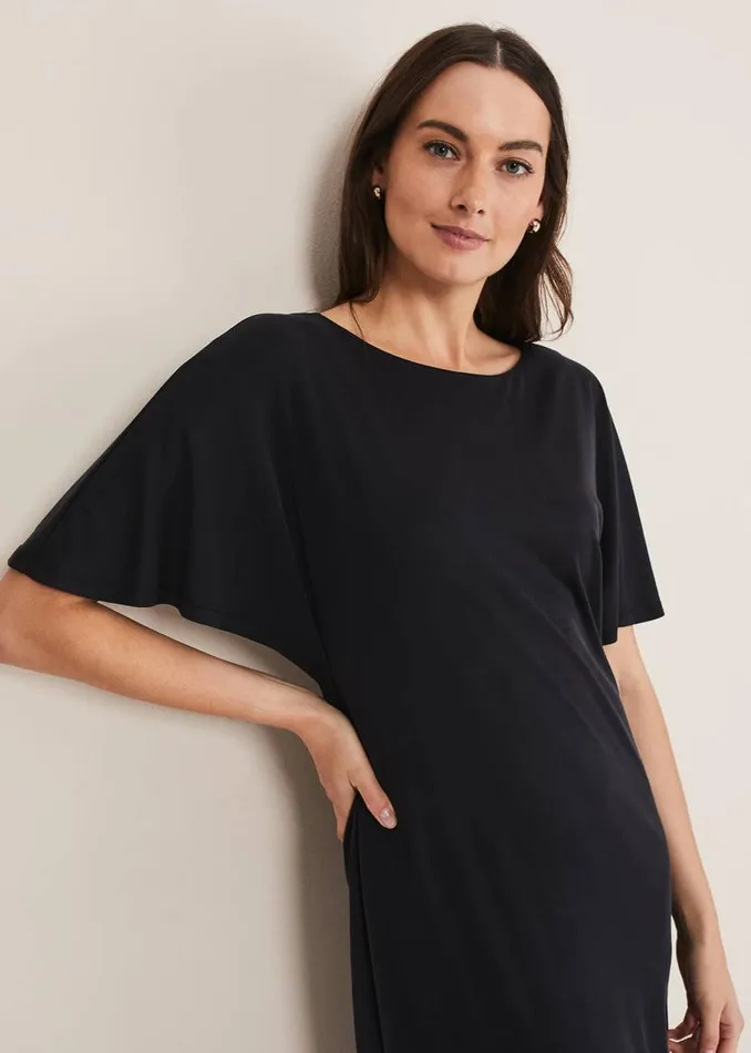 Phase Eight Dresses Haden Side Split Midi Dess Charcoal 8211 Women