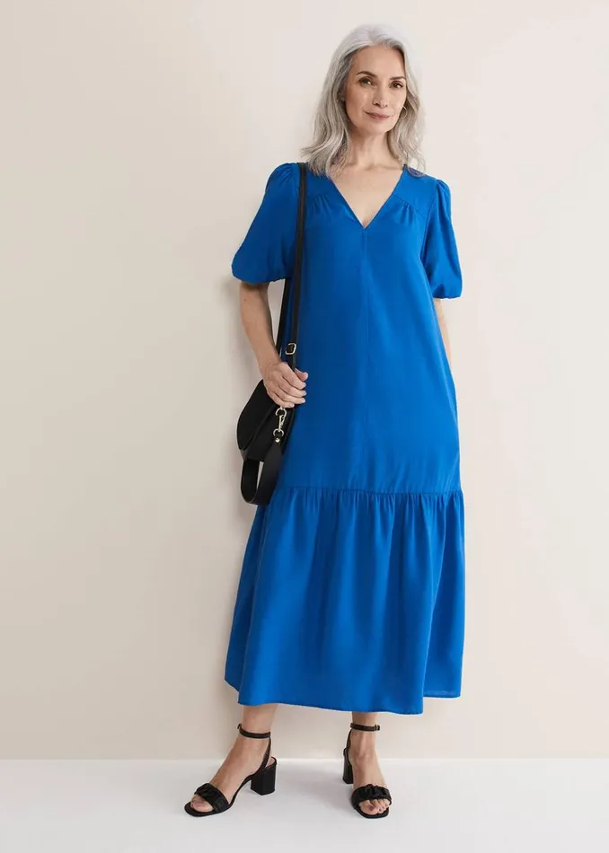 Phase Eight Dresses Ive Midi Dress Cobalt 8211 Women