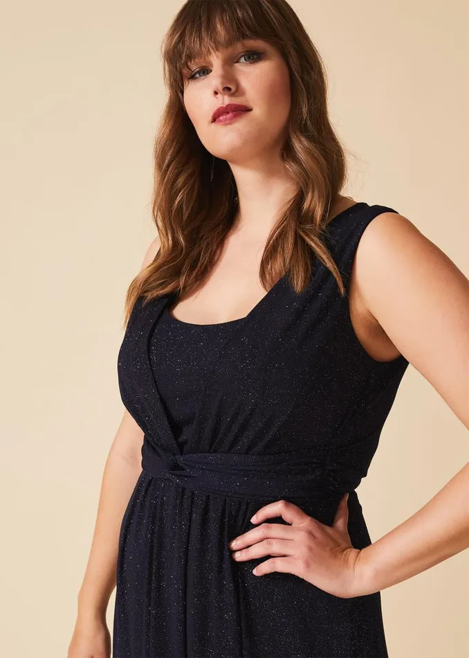 Phase Eight Dresses Julianna Sparkle Maxi Dress Navy 8211 Women
