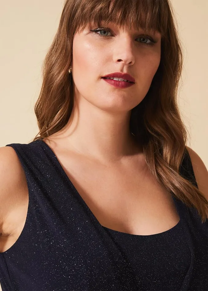 Phase Eight Dresses Julianna Sparkle Maxi Dress Navy 8211 Women