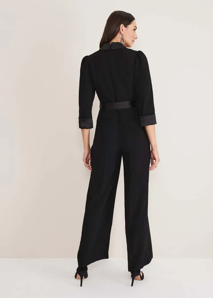 Phase Eight Dresses Kylie Tux Jumpsuit Black 8211 Women