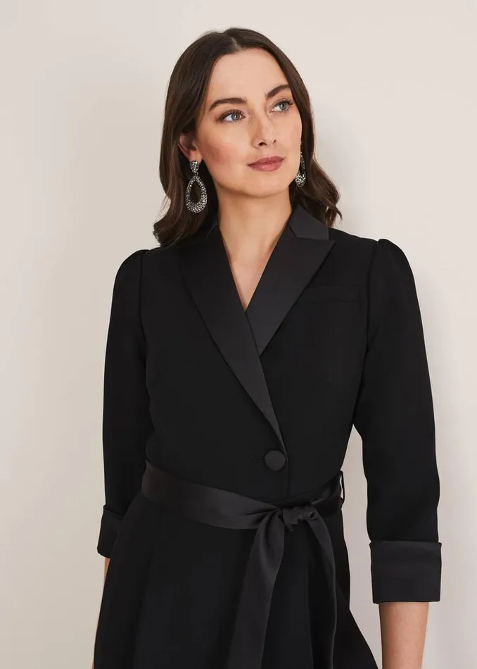 Phase Eight Dresses Kylie Tux Jumpsuit Black 8211 Women