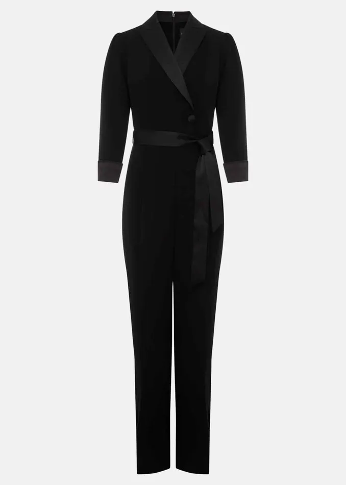 Phase Eight Dresses Kylie Tux Jumpsuit Black 8211 Women