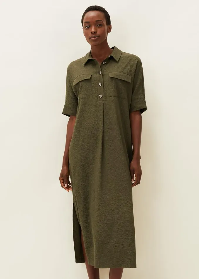 Phase Eight Dresses Lucina Midaxi Shirt Dress Khaki 8211 Women