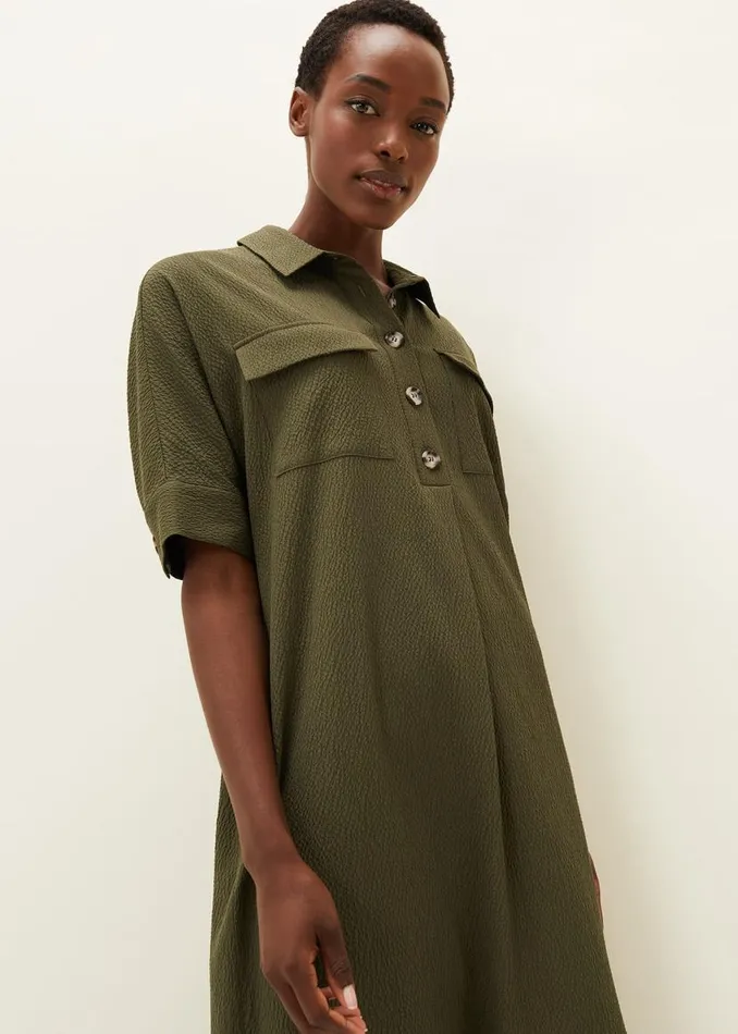 Phase Eight Dresses Lucina Midaxi Shirt Dress Khaki 8211 Women